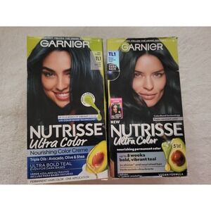GARNIER NUTRISSE Ultra Nourishing Color Creme TL1 Teal Forest /Deep Intense X 2